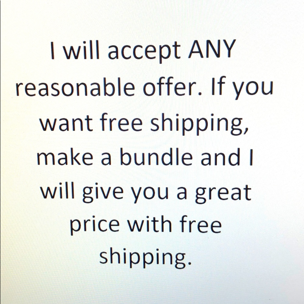 Bundle and save, all offers accepted